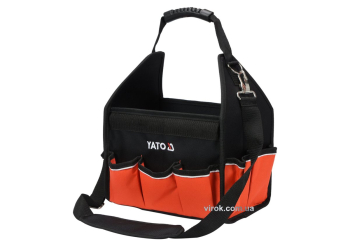 Сумка відкрита для інструменту 12" YATO; 16 кишень, з стрічковим захоплювачем, з поліестеру [6]