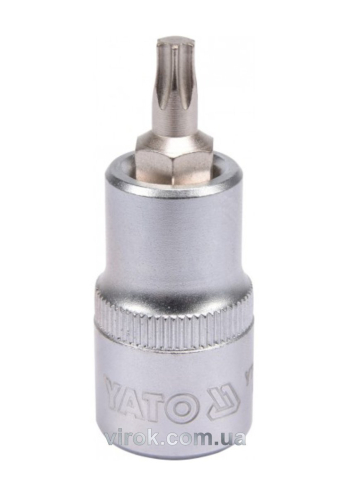 Головка торцева YATO квадрат 1/2 "TORX" Т30, L= 55 мм [40/240]
