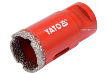 Свердло по кераміці і гресу в сух. і мокр YATO: Ø=30мм з алмаз пругом до шліфмашин. кріплен-М14 [50]