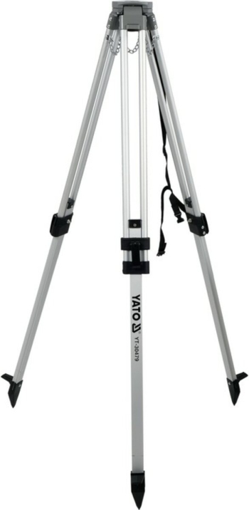 Штатив тринога для вимірюв. приладів YATO телескоп (2 секціі) . кріплення 5/8", H≤ 150 см. алюмінієв