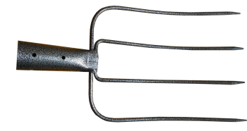 Вила ,молоткове пофарбування , 4 зубці без держака