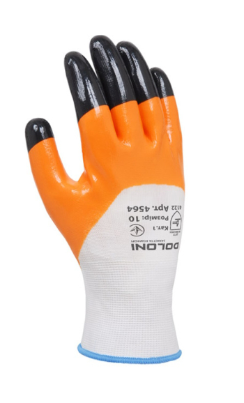 Перчатки D-OIL трикотажные с нитриловым покрытием 4564