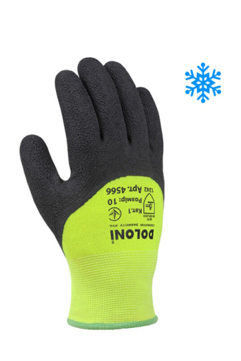 Перчатки EXTRAGRAB трикотажные с латексным покрытием утепленные