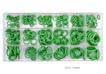 Набір гумових прокладок різних розмірів YATO : з акрилонітрилового каучука, 270 шт [6/24]