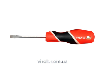 Викрутка плоска YATO : шліц SL5 х 75 мм [12/60/240]