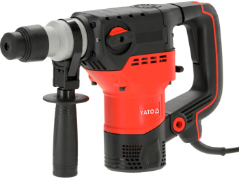 Перфоратор мережевий SDS+YATO P=1500 Вт,удар-6 Дж. для свердл до Ø 36мм,коронки до Ø 120мм 3 функції