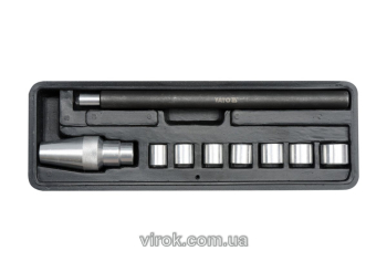 Комплект для центрування дисків зчеплення YATO : Ø= 11-25 мм, 9 елем. [20]