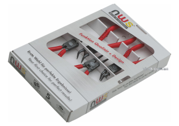 Набір знімачів стопорних кілець NWS прямі та вигнуті, 4 шт.