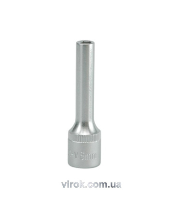 Головка торцева 6-гранна YATO : подовжена, квадрат 3/8", М= 6 мм, L= 63 мм [24/48/96]