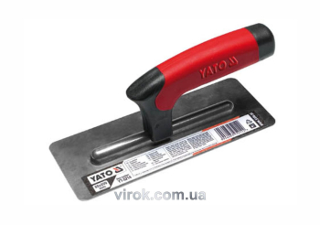 Терка гладилка венеціанська YATO :  L= 200x80 мм. нержавіюча [20]