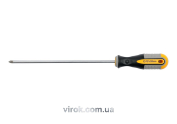 Викрутка хрестова VOREL : "Pozidriv" PZ1 х 200 мм. Cr-V [12/36/144]