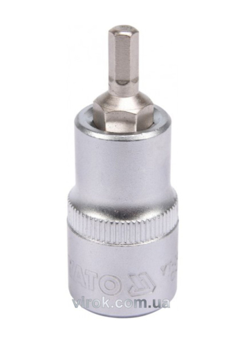 Головка торцева YATO квадрат 1/2 HEX M5, L= 55 мм [40/240]