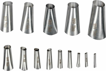 Сопла для нанесення герметиків YATO Ø= 5-35 мм, з нержавіючої сталі, 14 шт. [50]
