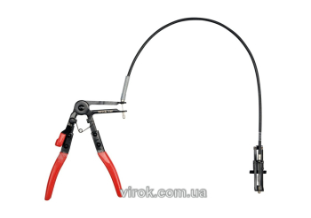 Затискач хомутів YATO l= 210 мм з гнучким тросом l= 615 мм [25]