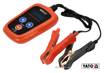 Тестер параметрів акумуляторів YATO : до 12 В, з LED цифровим дисплеєм [6/48]