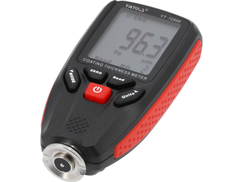 Прилад вимірювальний товщини лако-фарбового покриття цифров YATO 0-1300 мкм, живл від бат 2х1,5В ААА