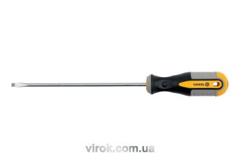 Викрутка плоска VOREL : SL5 х 200 мм. Cr-V [12/36/144]