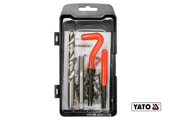 Набір для ремонту різьби YATO : М10 x 1.5 мм, HSS 4241/4341, 30 шт [20/40]