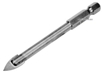 Свердло по склу і кераміці STHOR : YG6X, HEX-1/4", Ø= 8 x 80 мм [125]