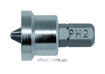 Насадка викруткова для гіпсокартону YATO : "Phillips" PH2 х 25 мм. HEX 1/4". 20 (Уп/Шт.) [20/20/40]