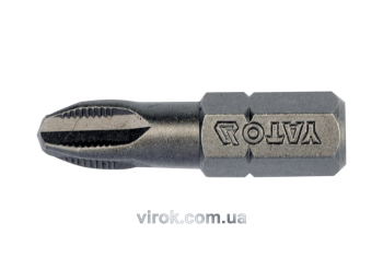 Насадка викруткова YATO : "Philips" PН3 x 25 мм. HEX 1/4". 10 (Уп/Шт.) [25/200]