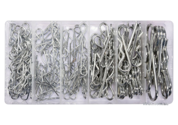 Шплінти пружні хвилясті різних розмірів YATO, набір 150 шт. [6/24]