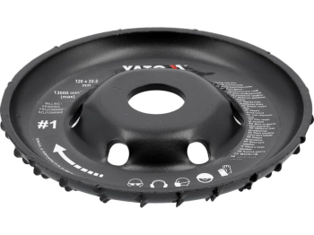 Диск-фреза YATO радіальний до КШМ по дереву, шпаклівці, гіпсу; Ø=120/22.2 мм, t= 16/13мм шорстк №1