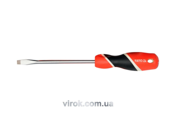 Викрутка плоска YATO : шліц SL6 х 200 мм [12/36/144]