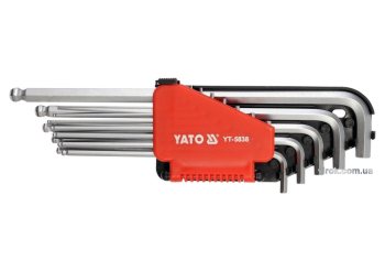 Шестигранники дюймові YATO з шаром подовжені Набір 12шт. [6/36]