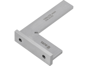 Кутник слюсарний 90° YATO з широкою основою, 100 х 70 мм [100]