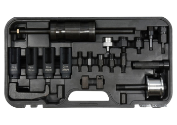 Знімачі форсунок, інжекторів YATO ударні, з насадками, сумісні з BOSCH,DELPHI,DENSO,SIEMENS, 22 шт