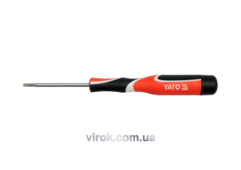 Викрутка плоска прецизійна YATO : шліц SL2.4 x 50 мм [50/400]