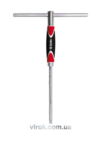 Вороток до торцевих головок YATO : тип "T", з квадратом- 1/4", L=310 мм [10/40]