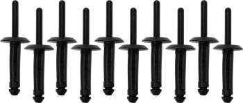 Заклепки пластикові YATO, 6.6x17.2 мм, 10 шт.Nylon [250](DW)