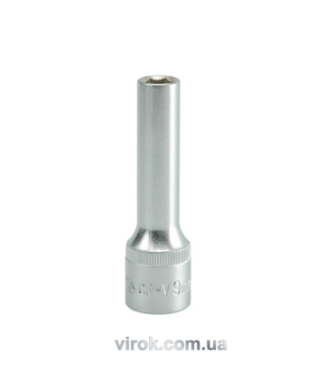 Головка торцева 6-гранна YATO : подовжена, квадрат 1/2", М= 9 мм, L= 76 мм [12/60/120]