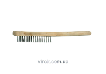 Щітка ручна з стального дроту VOREL, 6 рядів [12/120]