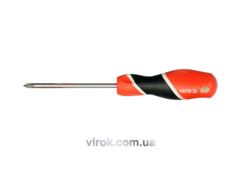Викрутка хрестова YATO : "Philips" PH1 х 200 мм [12/36/144]