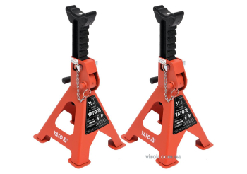 Підставки під автомобіль YATO, для навантаження до 3 т, висотою 280-420 мм, 2 шт. [1]