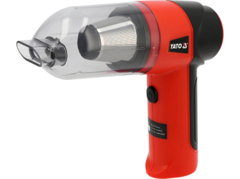 Порохотяг з фільтром HEPA акумуляторний YATO Li-Ion 7,4 V 2 АГод 70 Вт подовжувач і насадки [30]