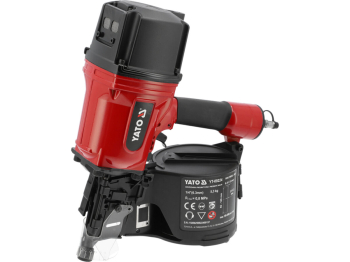 Цвяхозабивач пневматичний YATO для цвяхів h= 65-100 мм, при тиску 6,2-8,3 Bar, магазин- 150-300 шт