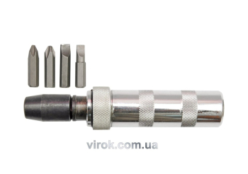 Викрутка ударна VOREL : 4 насадки [25]