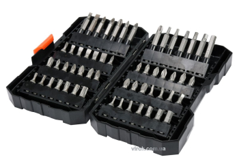 Насадки викруткові STHOR Cr-V, з 6-гран. хвостов.- 1/4", l= 25 мм, наб. 56 елем. [8/16]