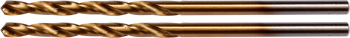 Свердла по металу титанові YATO : HSS-TIN, Ø= 2.8 мм, l= 61/33 мм, 2 шт [50/500]