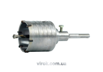 Свердло коронка по бетону VOREL : Ø= 80 мм, з направляючою, SDS хвостовик [20]