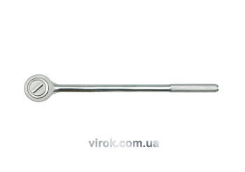 Тріщатка VOREL до головок торцевих, квадрат 3/4", L= 500 мм, 24T, з металевою ручкою [10]