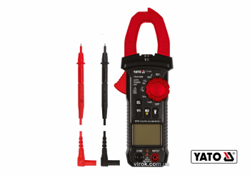 Мультиметр-кліщі для вимірювання електричних параметрів YATO з цифровим LCD-дисплеєм + чохол [40]