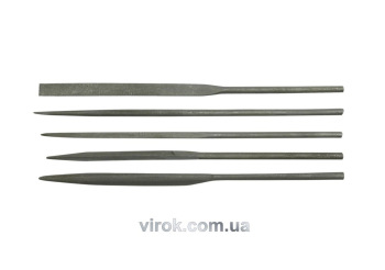 Надфілі VOREL : L= 4,0x160 мм, Без ручки, Набір 12 Шт/Уп. [25/100]