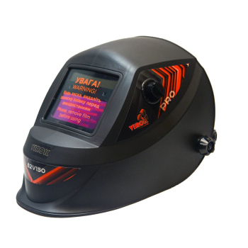 Маска сварщика VIROK с автозатемняющим светофильтром,110 х 90 мм(93x43 мм) PRO