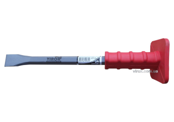 Зубило каменяра VIROK з гумовою ручкою 450 мм