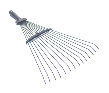 Граблі тип "віяло" дротяні розсувні VIROK БЕЗ ДЕРЖАКА (порошкове пофарбування)